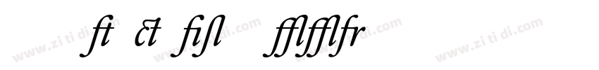 DTLElzevirT Book字体转换